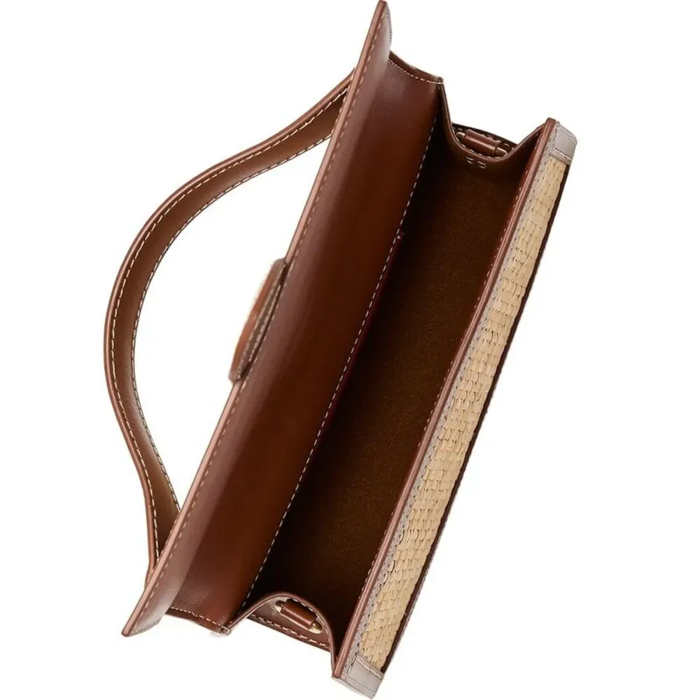 J.Mclaughlin Fannie Leather-Trim Handbag, Brown